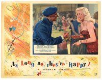 8g563 AS LONG AS THEY'RE HAPPY English LC '57 sexiest Diana Dors laughs with Jack Buchanan!