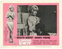 8g064 AGENT 38-24-36 LC #8 '65 Une ravissante idiote, c/u of sexy smoking Brigitte Bardot!