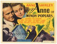 8g370 ANNE OF WINDY POPLARS TC '40 Anne Shirley & James Ellison, from L.M. Montgomery book!