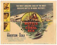 8g374 BATTLE OF THE CORAL SEA TC '59 Cliff Robertson, the most decisive battle in naval history!