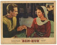 8g583 BEN-HUR LC #6 '60 Charlton Heston & pretty Haya Harareet in Wyler's religious classic!