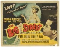 8g377 BIG STREET TC '42 Henry Fonda & sexy Lucille Ball in Damon Runyon's first real love story!