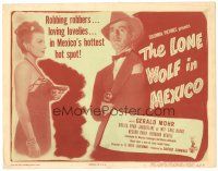 8g032 LONE WOLF IN MEXICO TC '47 sexy Sheila Ryan with gun, detective Gerald Mohr!