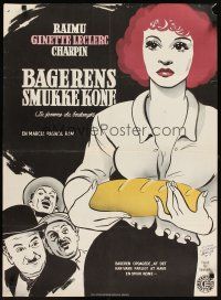 8j489 BAKER'S WIFE Danish '51 Marcel Pagnol's La femme du boulanger, Raimu, Ginette Leclerc!