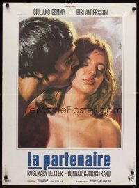 8j189 BLOW HOT BLOW COLD French 23x32 '68 Mascii art of sexy Bibi Andersson & Giuliano Gemma!