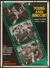 8j025 YOUNG & INNOCENT Indian R60s Alfred Hitchcock, romantic murder mystery!