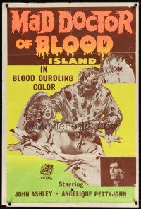 8j005 MAD DOCTOR OF BLOOD ISLAND Trinidadian '69 art of nearly naked Angelique Pettyjohn attacked!