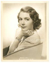 8k114 BARBARA O'NEIL 8x10 still '30s seated portrait resting her head on her hand!