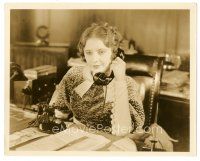 8k117 BARBARA STANWYCK 8x10 still '31 close up of the pretty actress at desk with telephone!