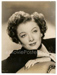 8k132 BEST YEARS OF OUR LIVES 7x9.25 still '46 head & shoulders smiling portrait of Myrna Loy!