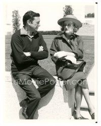 8k135 BETTE DAVIS TV 7x9 still '79 being interviewed by Mike Wallace on 60 Minutes!