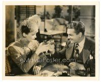 8k144 BLOOD ON THE SUN 8x10 still '45 James Cagney toasting with sexy Sylvia Sidney!