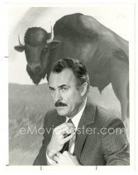 8k162 BUFFALO BILL TV 7x9 still '83 great portrait of Dabney Coleman in suit by buffalo painting!