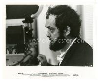 8k209 CLOCKWORK ORANGE candid 8x10 still '72 best close up of director Stanley Kubrick at camera!