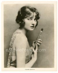 8k215 CORINNE GRIFFITH 8x10 still '20s close portrait of the beautiful actress holding baton!