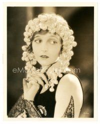 8k216 CORINNE GRIFFITH 8x10 still '27 close portrait in wonderful outfit from The Lady in Ermine!
