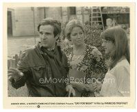 8k233 DAY FOR NIGHT candid 8x10 still '73 director Francois Truffaut on the set of the movie!