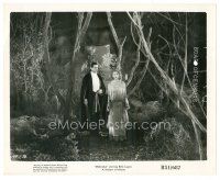 8k269 DRACULA 8x10 still R51 Tod Browning classic, vampire Bela Lugosi & Helen Chandler by trees!
