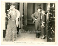 8k299 EMBARRASSING MOMENTS 8x10 still '34 Chester Morris & Marion Nixon watch rich lady with dog!