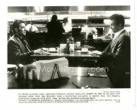 8k417 HEAT 8x10 still + letter '95 Robert De Niro & Al Pacino have a face-to-face encounter!