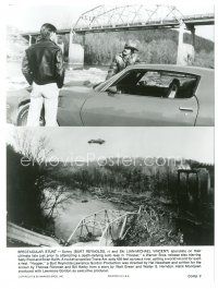 8k439 HOOPER 7.25x9.75 still '78 Burt Reynolds, Jan-Michael Vincent, incredible car jump stunt!