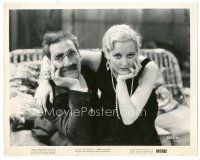 8k442 HORSE FEATHERS 8x10 still R49 best close portrait of Groucho Marx & sexy Thelma Todd!