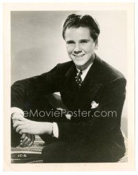 8k483 JACKIE COOPER 8x10 still '30s great smiling portrait in suit & tie by Clarence Sinclair Bull