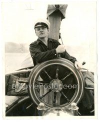 8k488 JAMES CAGNEY 8x10 still '38 relaxing on his yacht before filming The Oklahoma Kid by Muky!