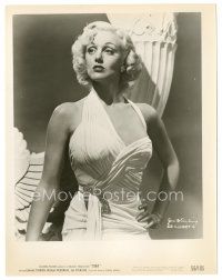 8k490 JAN STERLING 8x10 still '56 great portrait of the sexy blonde in cool dress from 1984!