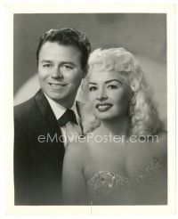 8k504 JAYNE MANSFIELD 8x10 still '50s great close up of the sexy blonde with guy in tuxedo!