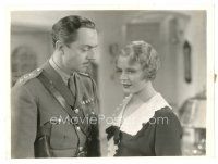 8k542 KEY 7.5x10 still '34 close up of William Powell in uniform & Edna Best, Michael Curtiz!