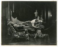 8k547 KING OF KINGS 7.5x9.5 still '27 Cecil B. DeMille, full-length Jacqueline Logan with leopard!