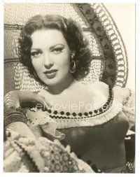 8k579 LINDA DARNELL 7.25x9.25 still '53 seated close up of the beautiful star from Second Chance!