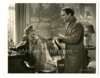 8k598 LOVE ME FOREVER deluxe 8x10 still '35 Leo Carrillo watches pretty Grace Moore play piano!