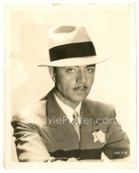 8k617 MANHATTAN MELODRAMA 8x10 still '34 portrait of William Powell wearing suit, tie & hat!