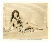 8k698 NAN WYNN 8x10 still '42 super sexy portrait in tropical outfit from Pardon My Sarong!