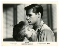 8k759 PSYCHO 8x10 still R65 close up of John Gavin holding Janet Leigh, Alfred Hitchcock classic!