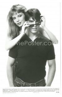 8k792 RISKY BUSINESS 6.25x9.75 still '83 Tom Cruise & sexy prostitute Rebecca De Mornay!
