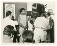 8k852 SLAUGHTER candid 8x10 still '72 great image of Jim Brown filmed close up by TODD-AO camera!