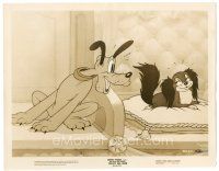 8k870 SOCIETY DOG SHOW 8x10 still '39 Disney cartoon, great image of Pluto in love!