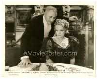 8k877 SONG OF SONGS 8x10 still '33 Lionel Atwill with monocle stands over Marlene Dietrich!