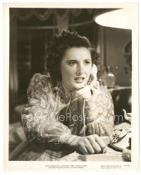 8k879 SORRY WRONG NUMBER 8x10 still '48 close up of concerned Barbara Stanwyck talking on phone!
