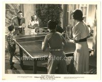 8k893 STELLA DALLAS 8x10 still '37 John Boles & Anne Shirley play ping pong with kids!
