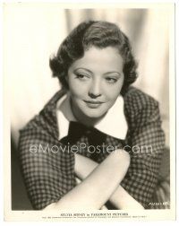 8k913 SYLVIA SIDNEY 8x10 still '34 close up of the pretty actress with her arms crossed!