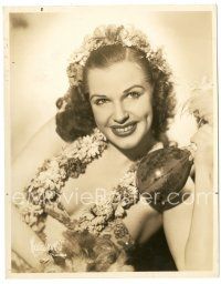 8k915 TALIA WERMUTH 8x10 still '40s the sexy dancer in Hawaiian outfit by Maurice Seymour!