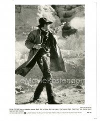 8k992 WYATT EARP 8x10 still '94 best image of cowboy Kevin Costner shooting gun from one-sheet!