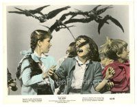 8k003 BIRDS color 8x10 still '63 great image of children running & screaming, Hitchcock classic!
