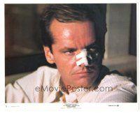 8k007 CHINATOWN 8x10 mini LC #5 '74 great close up of Jack Nicholson with bandaged nose!