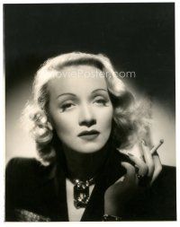 8m128 MARLENE DIETRICH deluxe 10.25x13 still '30s great smoking portrait by A.L. Whitey Schafer!