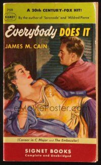 8m039 EVERYBODY DOES IT paperback book '49 two noir novellas by James M. Cain!